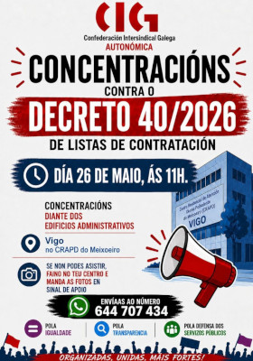 26/05/26. Modificación decreto de listas